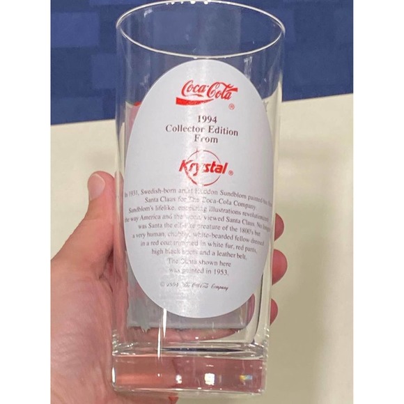 Coca Cola Coke Krystal Glasses Pair 1994 Collector Edition - Picture 8 of 10